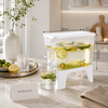 3.5L Elevated Beverage Dispenser with Tap | Leakproof Water Juice Storage Container