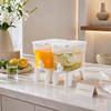 3.5L Elevated Beverage Dispenser with Tap | Leakproof Water Juice Storage Container