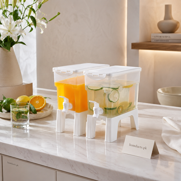 3.5L Elevated Beverage Dispenser with Tap | Leakproof Water Juice Storage Container