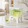 3.5L Elevated Beverage Dispenser with Tap | Leakproof Water Juice Storage Container