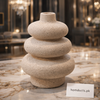 Luxury Textured Stoneware Decorative Vase – Modern Minimal Home Décor