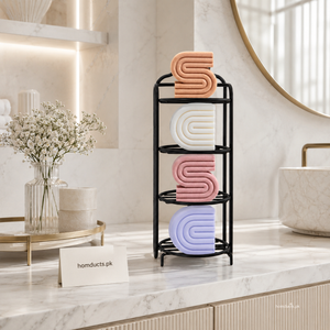 4-Tier Wall-Mount & Freestanding Soap Holder Rack | Space-Saving Bathroom Soap Organizer