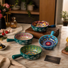 Premium Ceramic Handled Serving Bowl – Decorative Single Soup & Pasta Bowl (1 Pc)