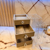Acrylic Jewelry Organizer Box with Drawers and Earring Holder – Clear Storage Case for Rings, Watches & Accessories