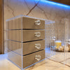 Acrylic Jewelry Organizer Box with Drawers and Earring Holder – Clear Storage Case for Rings, Watches & Accessories