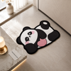 Cute Panda Shaped Non-Slip Floor Mat | Soft Cartoon Entrance & Bedroom Rug