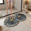 Luxury Floral Non-Slip Floor Mat – Elegant Waterproof Bathroom & Entrance Rug
