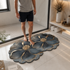 Luxury Floral Non-Slip Floor Mat – Elegant Waterproof Bathroom & Entrance Rug