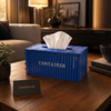 Luxury Container Style Tissue Box – Premium Decorative Tabletop Organizer for Living Room & Office