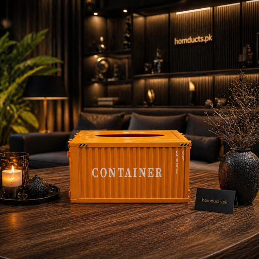 Luxury Container Style Tissue Box Holder – Modern Decorative Storage Organizer for Home & Office