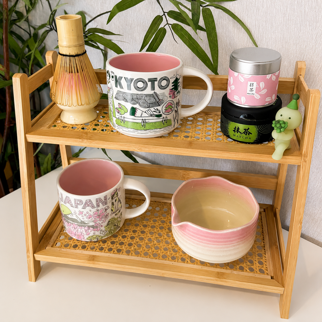Multi-Purpose Bamboo 2-Tier Organizer Shelf | Countertop Storage Rack for Kitchen, Bathroom, Vanity & Home Décor