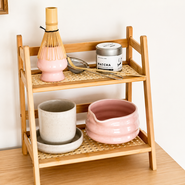 Multi-Purpose Bamboo 2-Tier Organizer Shelf | Countertop Storage Rack for Kitchen, Bathroom, Vanity & Home Décor