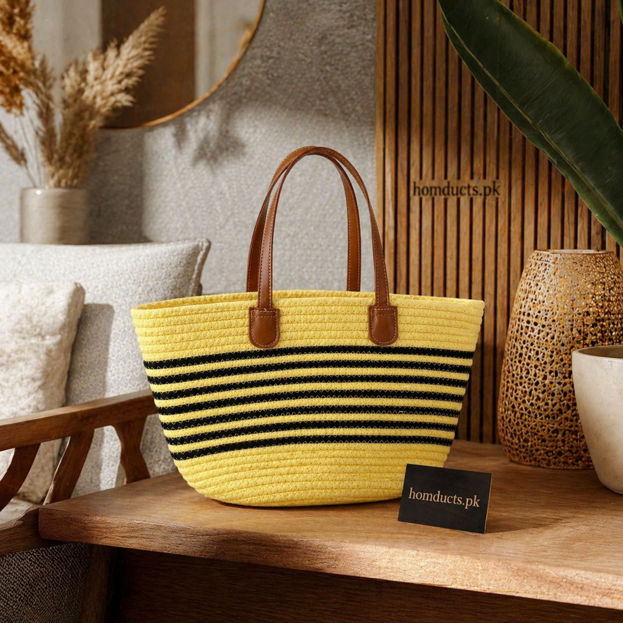 Luxury Woven Tote Handbag – Stylish Everyday Carry Shoulder Bag for Women