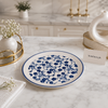 Danny Home Round Dessert Plate – Premium Floral Ceramic Small Dessert Plate