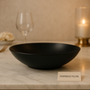 Matte Black Luxury Serving Bowl – Premium Minimalist Dining Ware