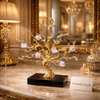 Luxury Gold Crystal Tree Décor with Amethyst Accents | Premium Table Ornament – Homducts.pk