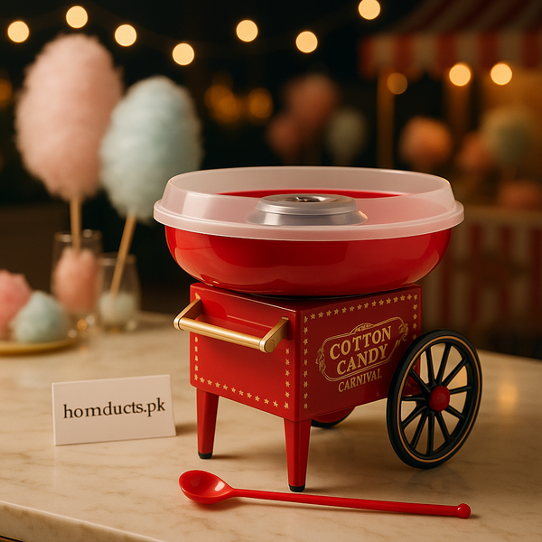 Vintage Carnival Cotton Candy Machine – Premium Home Cotton Candy Maker