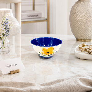 Brilliant 5-Inch Ceramic Cottagecore Floral Bowl – Premium Serving & Dessert Bowl