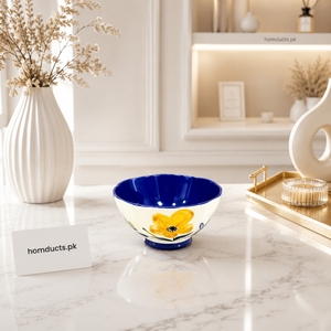 Brilliant 4.5-Inch Ceramic Cottagecore Bowl | Floral Soup, Rice & Snack Bowl