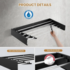 Premium Wall-Mounted Foldable Clothes Drying Rack – Space-Saving Laundry Organizer