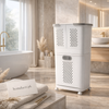 Luxury Double-Layer Rolling Laundry Hamper with Pull-Out Basket