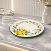 Brilliant 10.5 Inch Floral Ceramic Dinner Plate – Premium Round Serving & Dining Plate