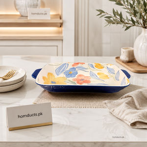 Brilliant 9 Inch Ceramic Cottagecore Baking Dish | Premium Floral Oven & Serving Bakeware