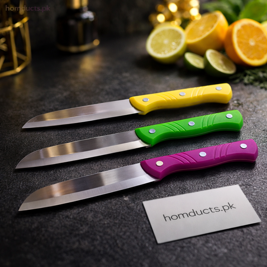 Premium Stainless Steel Fruit & Utility Knife – Ergonomic Handle (1 Pc)