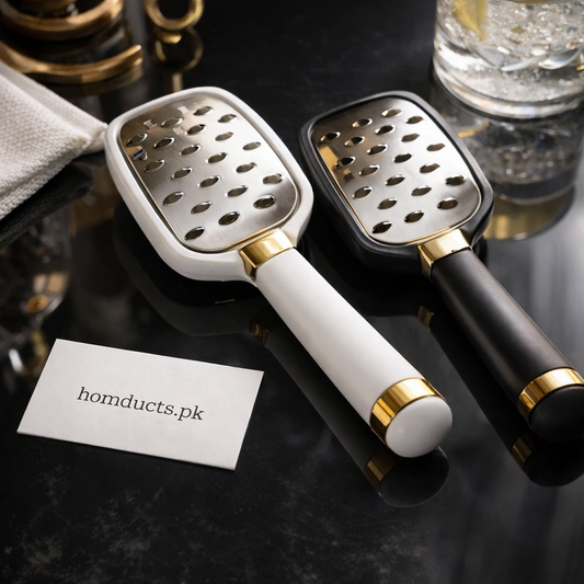 Luxury Stainless Steel Hand Grater with Ergonomic Handle – Premium Kitchen Tool (Random Color)