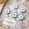 Luxury Flower Design Self-Adhesive Wall Hooks (5-Piece Set) – Heavy Duty & Damage-Free | Homducts.pk