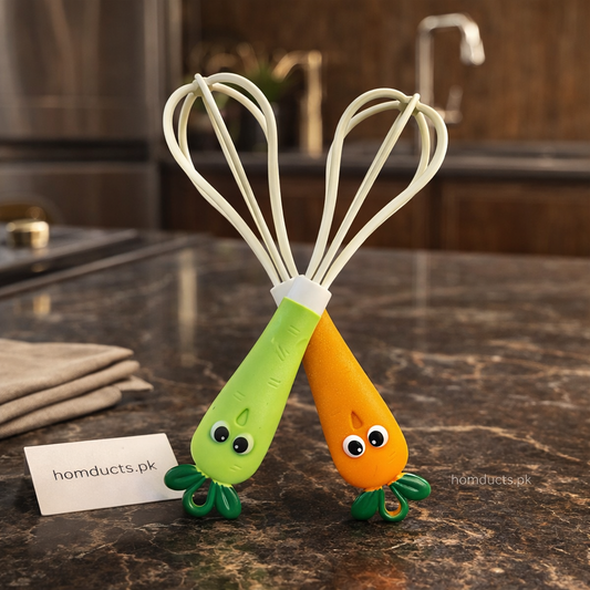 Cute Vegetable Silicone Whisk – Heat-Resistant Kitchen Beater (1 PC)