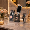 Luxury Acrylic Makeup Brush Organizer with Bow Design – Elegant Vanity Storage Holder
