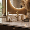 Luxury 4-Piece Bathroom Accessory Set – Premium Vanity Organizer Set for Modern Homes