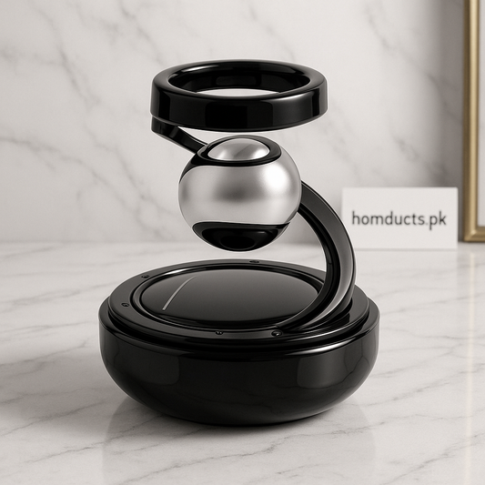 Luxury Magnetic Floating Car Showpiece – Premium Black & Silver Design