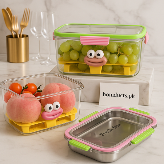 Premium Airtight Fruit & Vegetable Storage Box Set – Fresh Keeper Containers