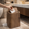 Luxury Wooden Texture Waste Bin Set – Modern Minimalist Design | Homducts.pk