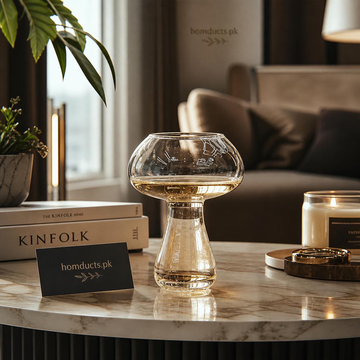 Elegant Tulip Glass Iced Tea Cup – Luxury Aesthetic Drinkware
