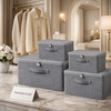 Luxury Foldable Fabric Storage Box with Lid – Premium Closet & Home Organizer | Homducts.pk