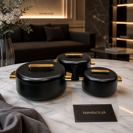 Luxury Insulated Hot Pot Set with Lid – Premium Serving & Food Storage Set