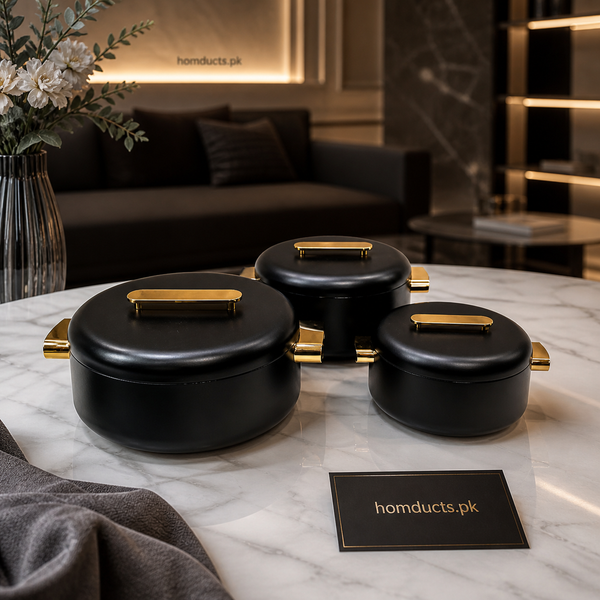Luxury Insulated Hot Pot Set with Lid – Premium Serving & Food Storage Set