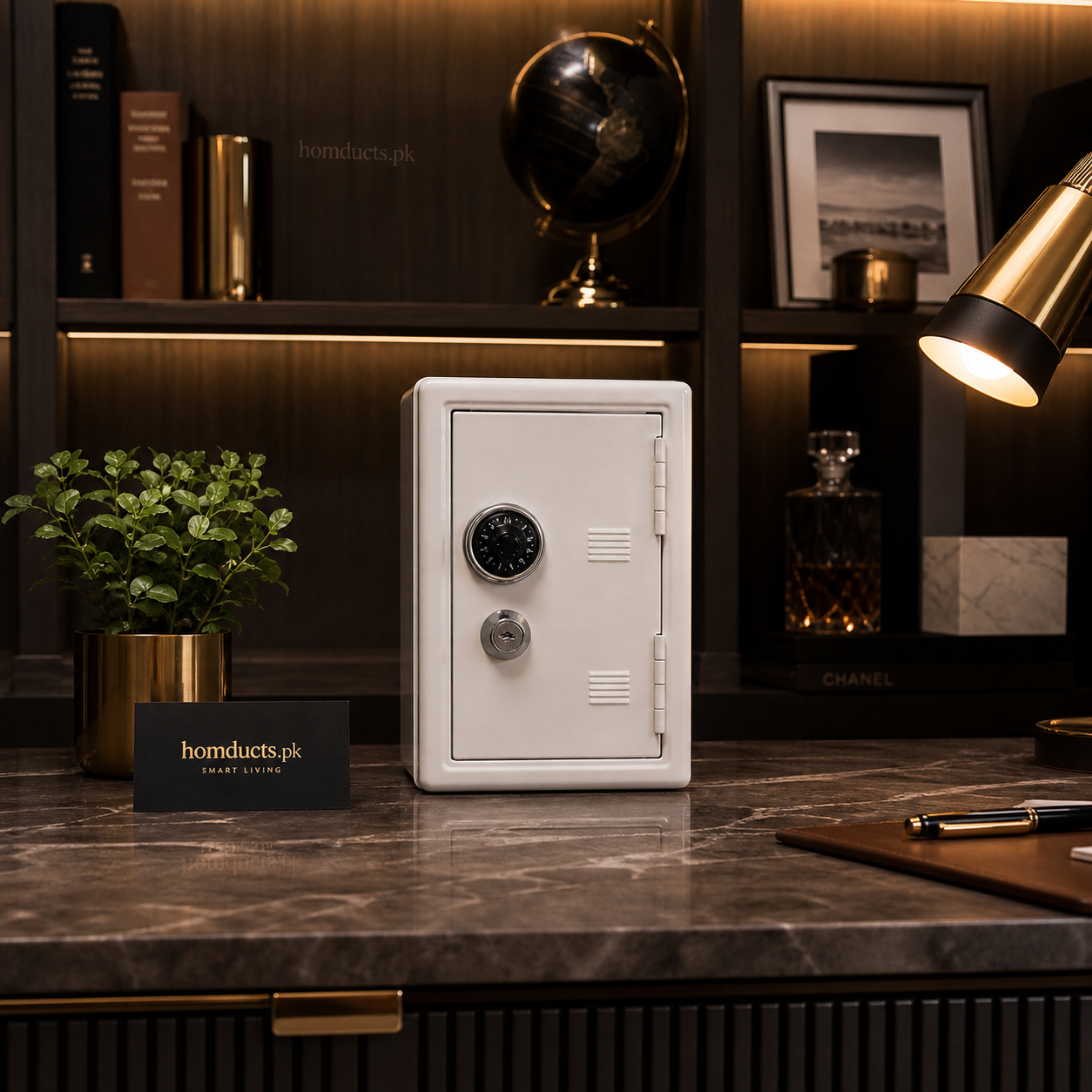 Luxury Compact Mini Safe Box – Secure Cash & Jewelry Storage Organizer for Home & Office
