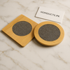 Luxury Bamboo Heat Pad Set – Round & Square Trivets with Anti-Slip Mesh
1pc