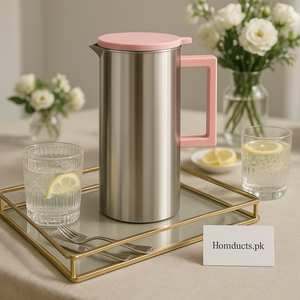 Luxury Stainless Steel Water & Tea Jug – 1800ml High Capacity with Elegant Handle