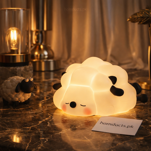 Luxury Sheep LED Night Lamp – Soft Glow Cute Bedside Light for Kids & Home Décor
