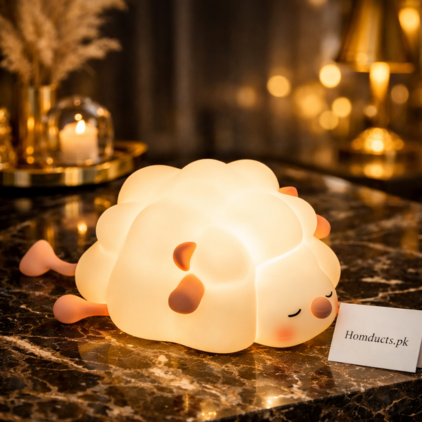 Luxury Sheep LED Night Lamp – Soft Glow Cute Bedside Light for Kids & Home Décor