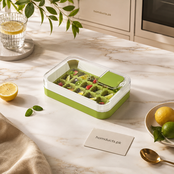 15 Grid Silicone Ice Cube Tray Box With Lid & Press Release Design