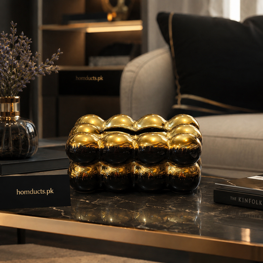 Luxury Bubble Tissue Box Holder – Modern Decorative Tissue Case