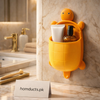 Luxury Turtle Wall-Mounted Storage Organizer | Adhesive Bathroom & Kitchen Shelf
