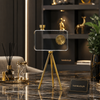 Luxury Crystal Decorative Camera Showpiece With Premium Metal Tripod Stand For Modern Home & Office Décor