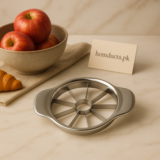 Luxury Stainless Steel Apple Slicer & Corer – 8-Blade Fruit Cutter